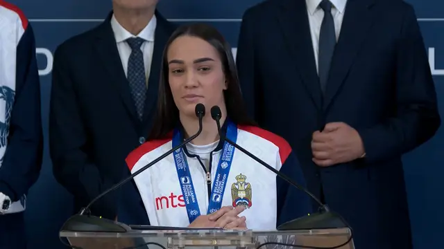 Predsednik Vučić dočekao sportiste koji su ostvarili sjajan uspeh u Sofiji, foto: RINA