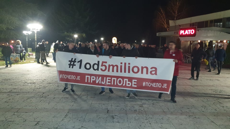 Одржан још један протест у Пријепољу