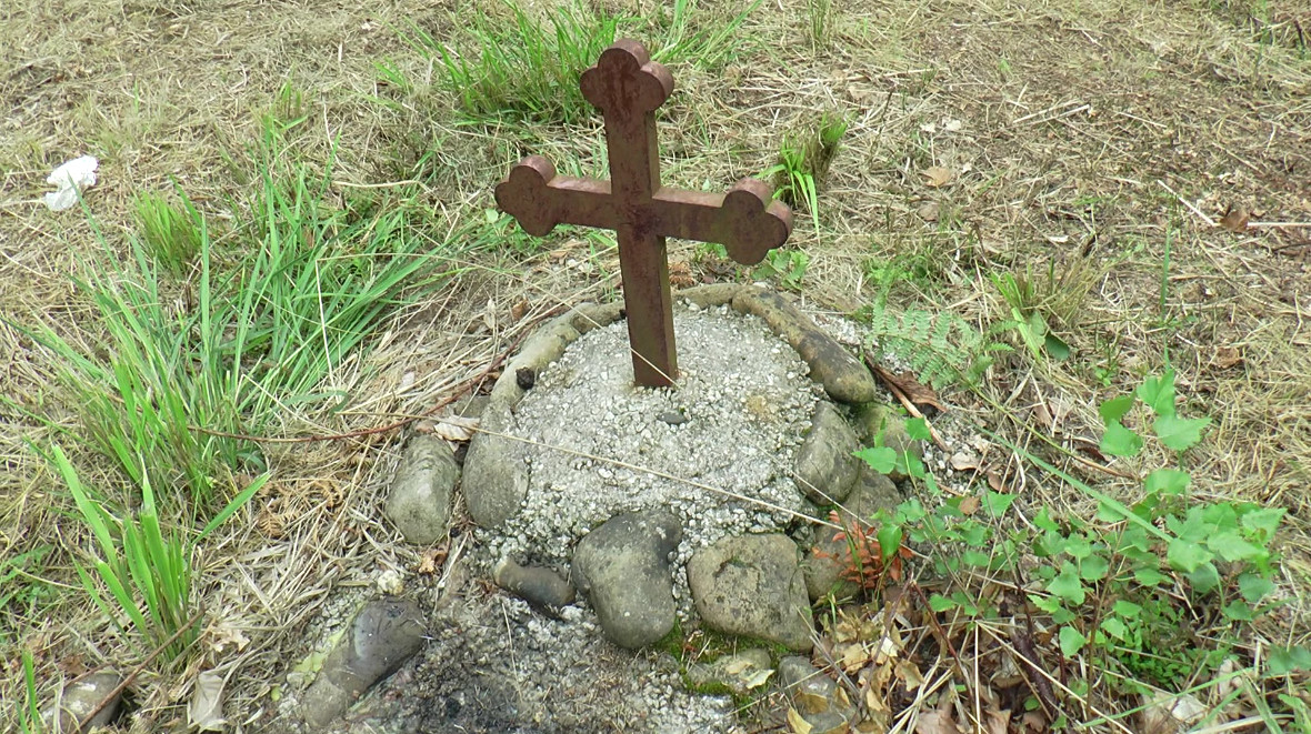 Место где се у буковој шуми причестио цар Лазар обележћено је крстом, фото: РИНА
