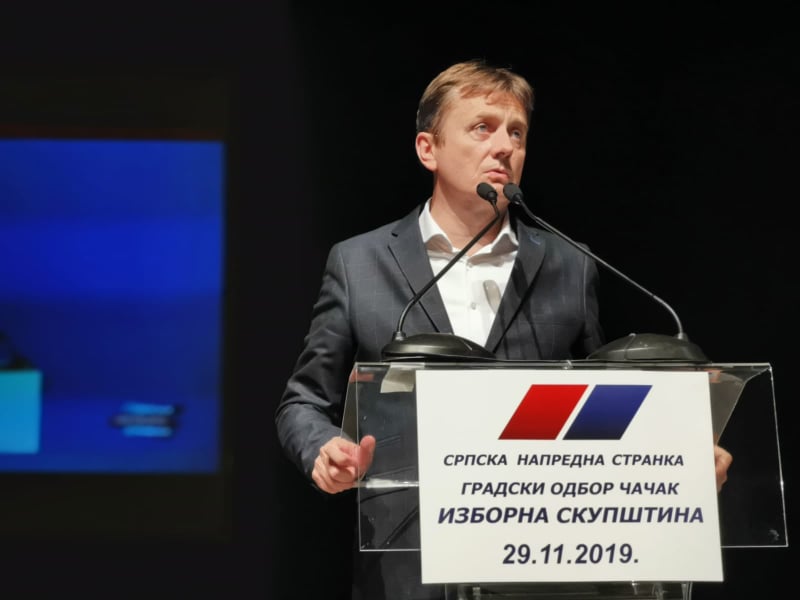 Милун Тодоровић и званично први човек СНС у Чачку (ФОТО) (ВИДЕО)