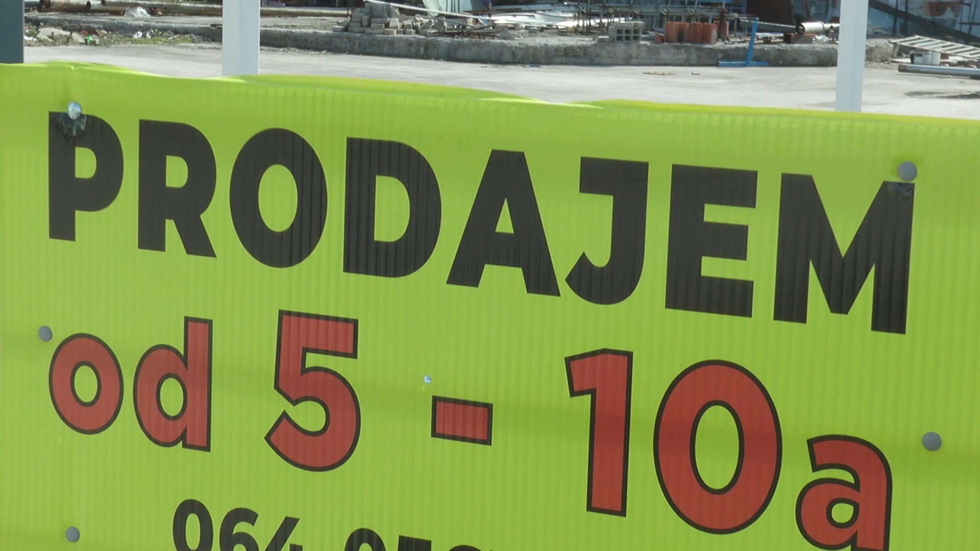 Плац У Прељини од 14 ари који није продат/ Фото: РИНА