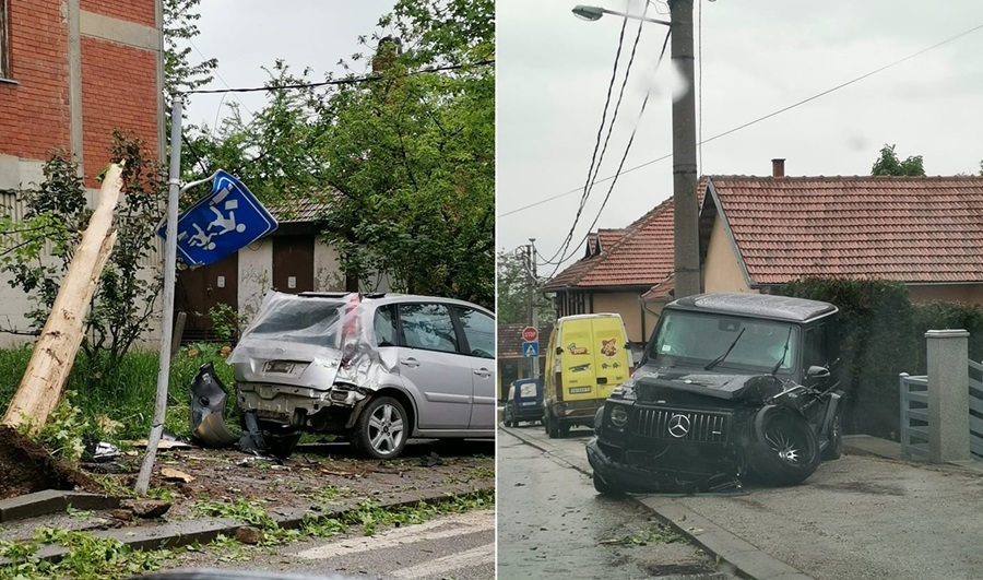 Стравичан удес у Тополи за време полицијског часа: Џипом ударио у дрво, па у паркирани аутомобил