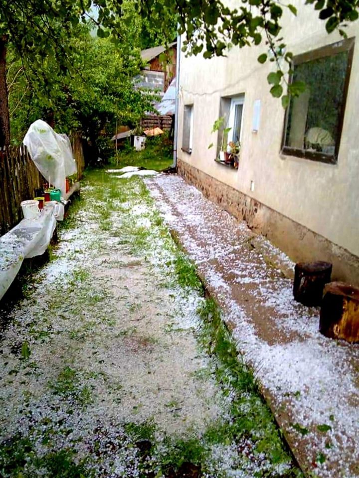 Ево шта је остало од краставаца и парадајза у Мрчајевцима након невремена: Мештани сабирају штету, крупан град и данас туче по ивањичким селима (ФОТО)