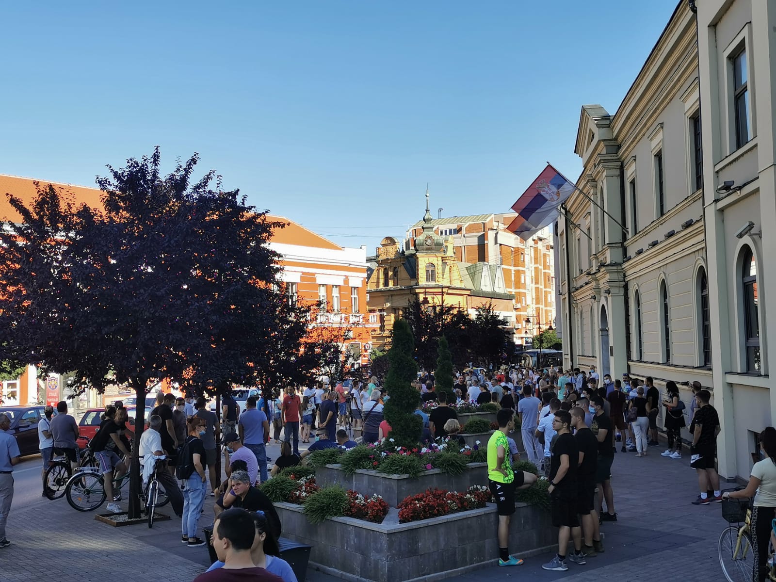 Мирни протести у Чачку, Фото: РИНА