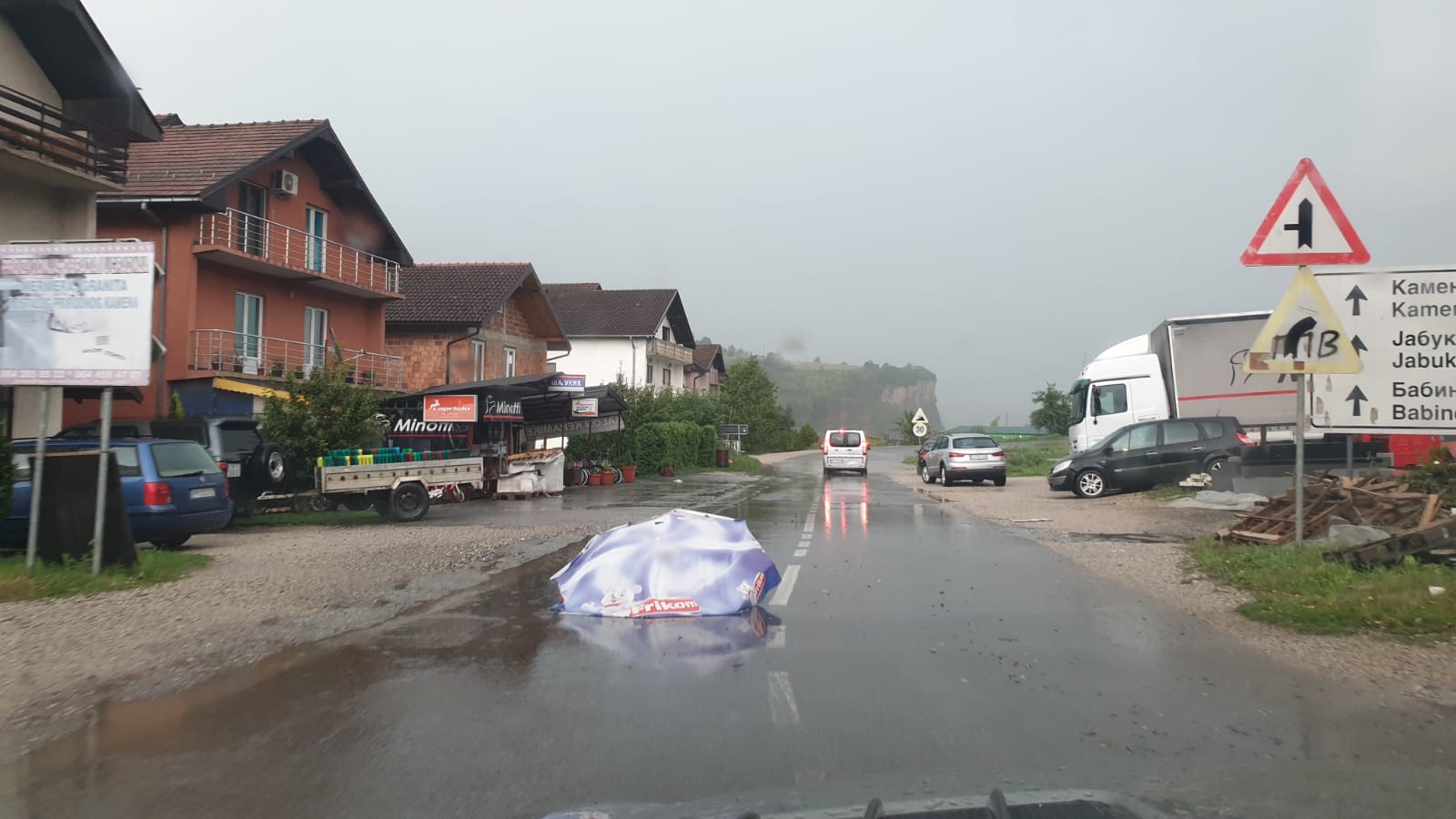 Снажно невреме праћено градом погодило Пријепоље/ Фото: РИНА
