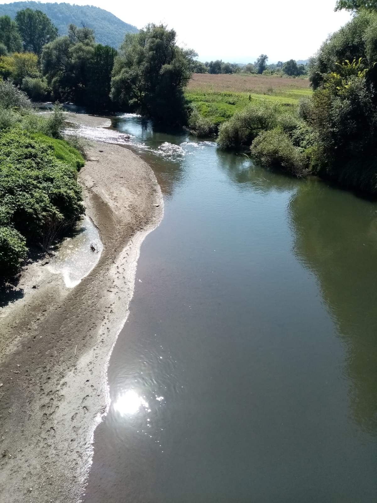 Након сат времена од изливања боја воде у Бјелици, Фото: Приватна архива