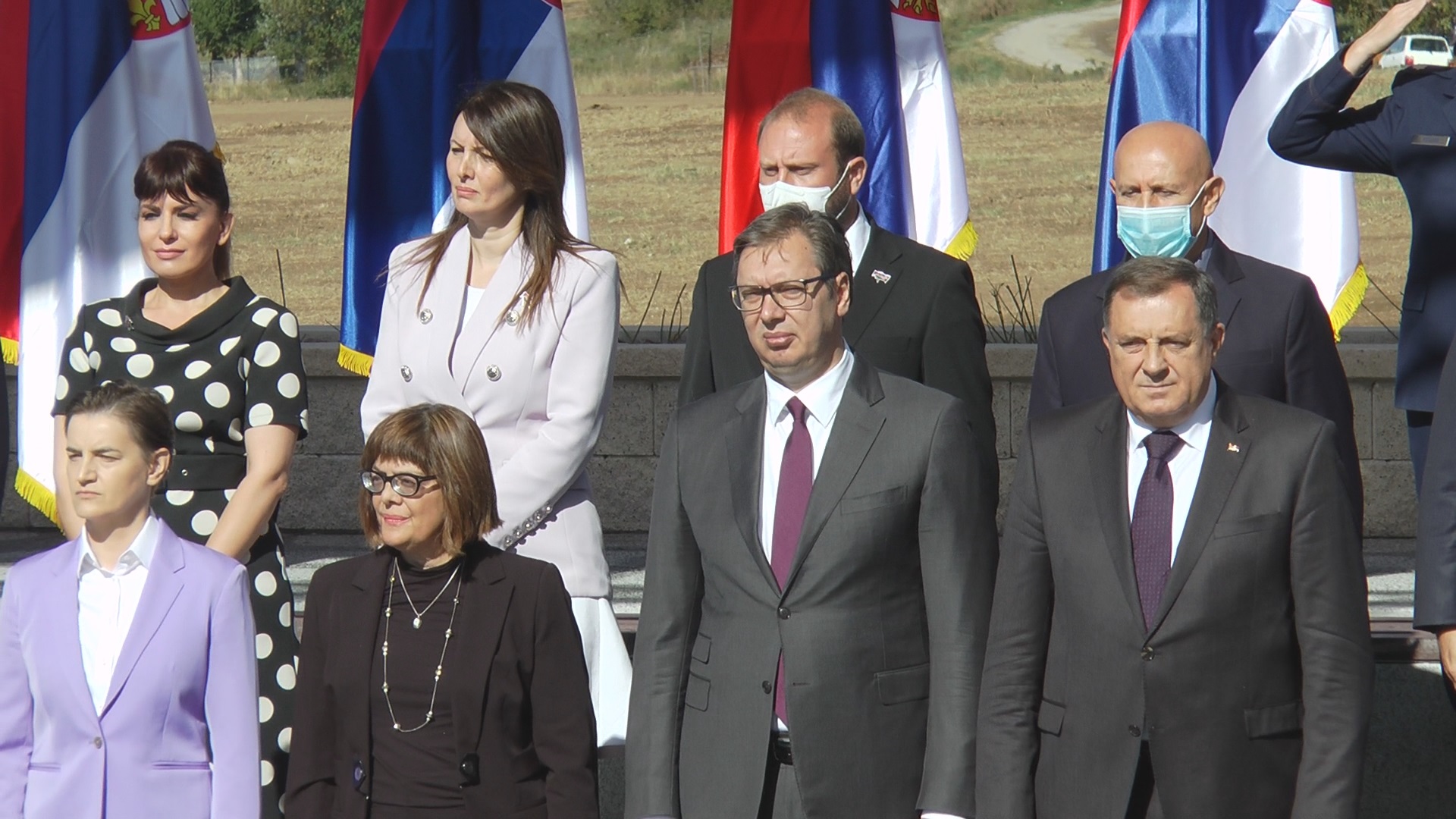 Ана Брнабић, Маја Гојковић, Александар Вучић и Милорад Додик, фото: РИНА