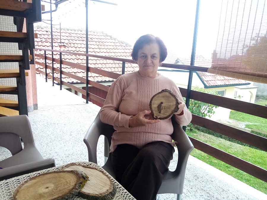 На једном од пањева указала се необична шара, фото: РИНА / Приватна архива