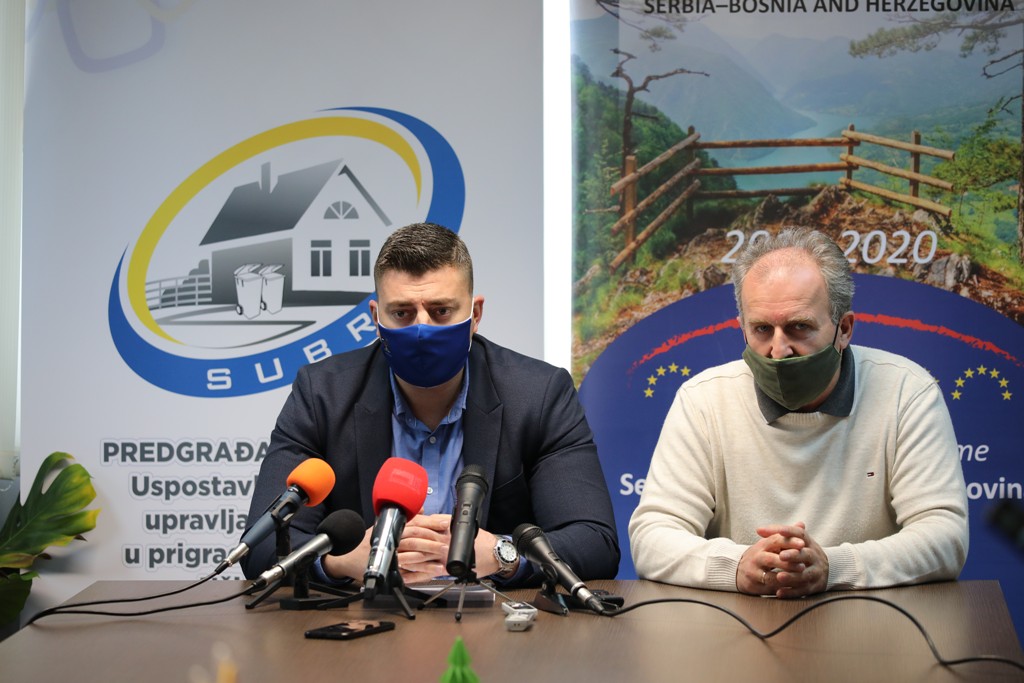 Заменик градоначелника Ужица Драгољуб Стојадиновић и директор Регионалног центра за управљање отпадом Дубоко, фото: Сајт града Ужица