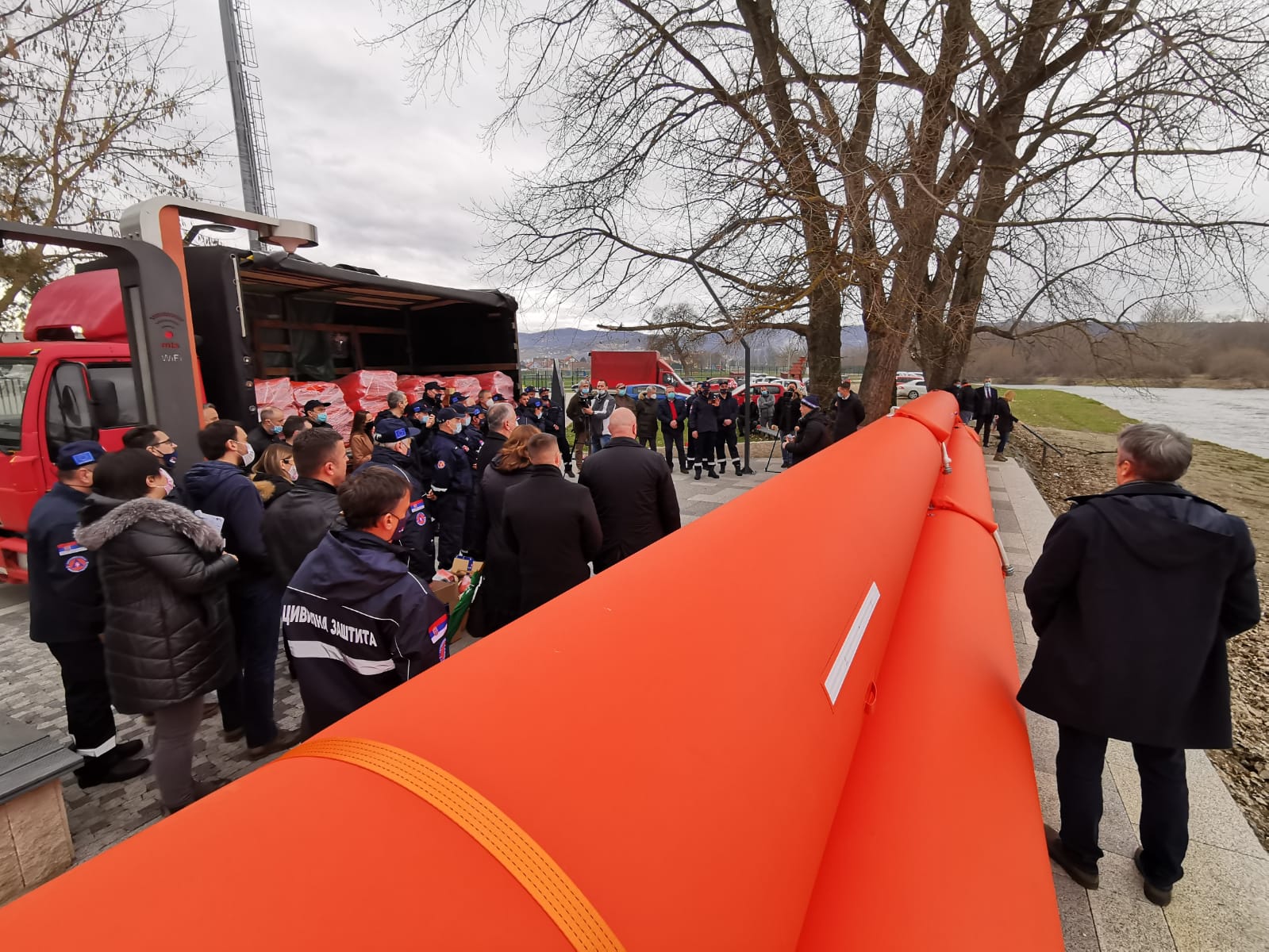 Обављена техничка примопредаја противпоплавних мобилних брана/ Фото: РИНА