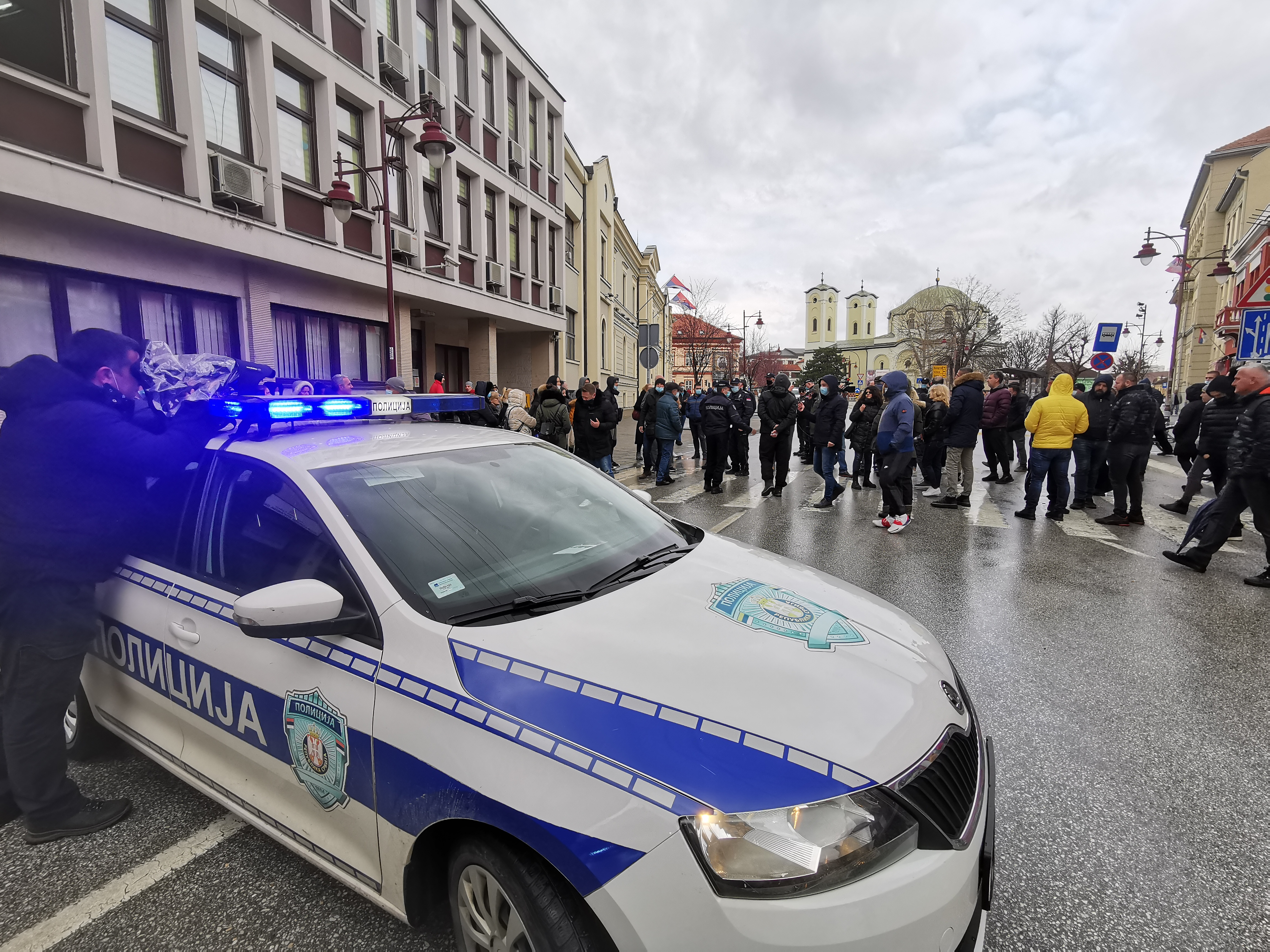 У централној улици блокиран саобраћај због протеста, фото: РИНА