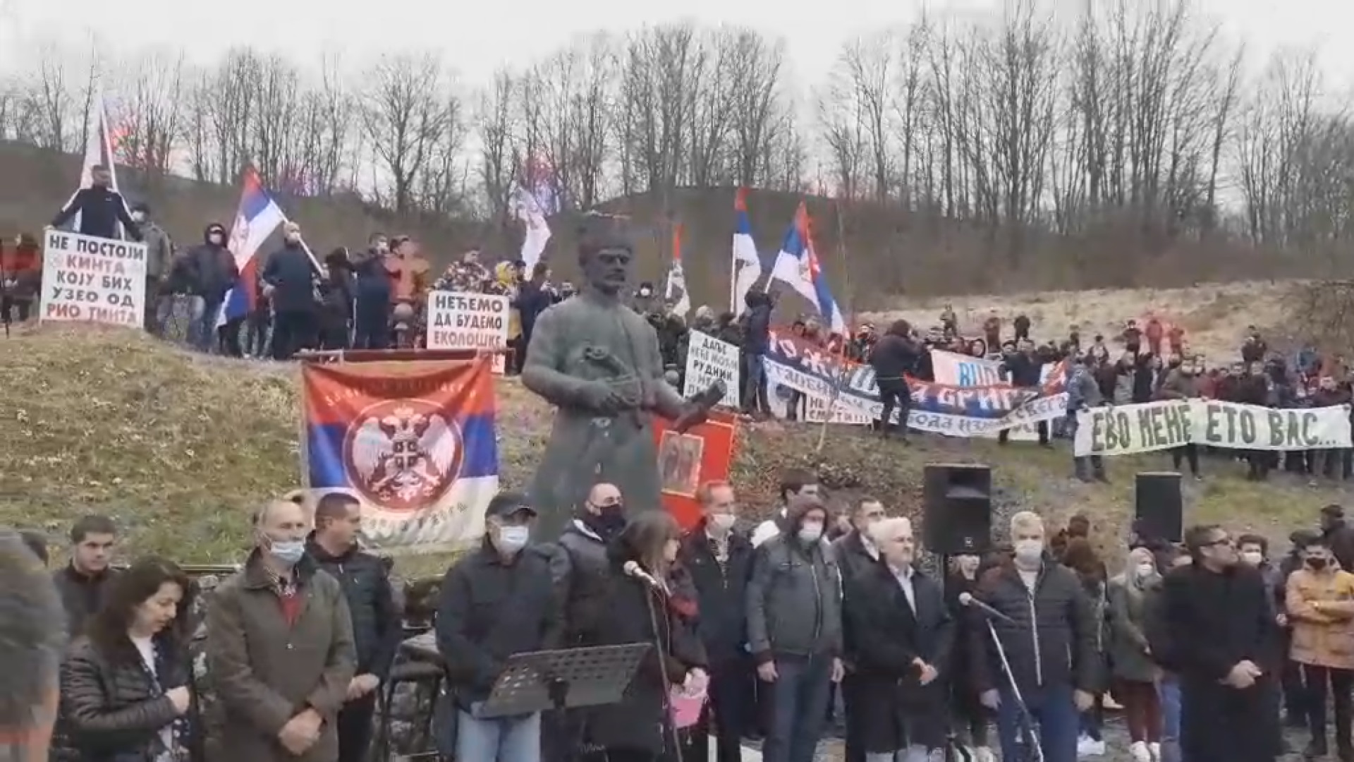 На протесту у селу Горња Добриња код Пожеге мештане позвали да не продају своје парцеле: Само ако смо сложни сачуваћемо нашу земљу