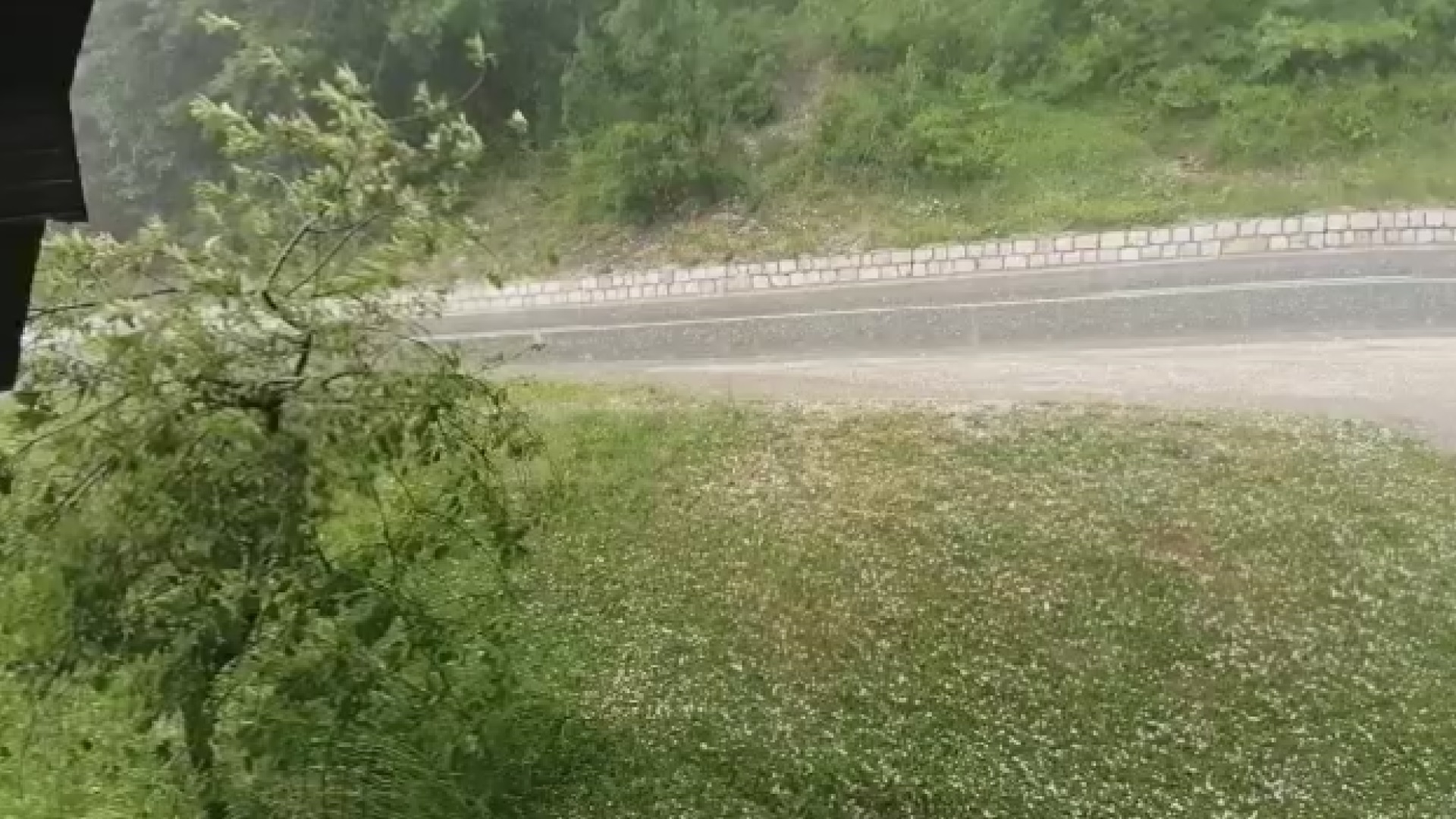Јак град величине ораха погодио Нову Варош: Падало дуже од десет минута, обелела дворишта и баште  (ФОТО)(ВИДЕО)