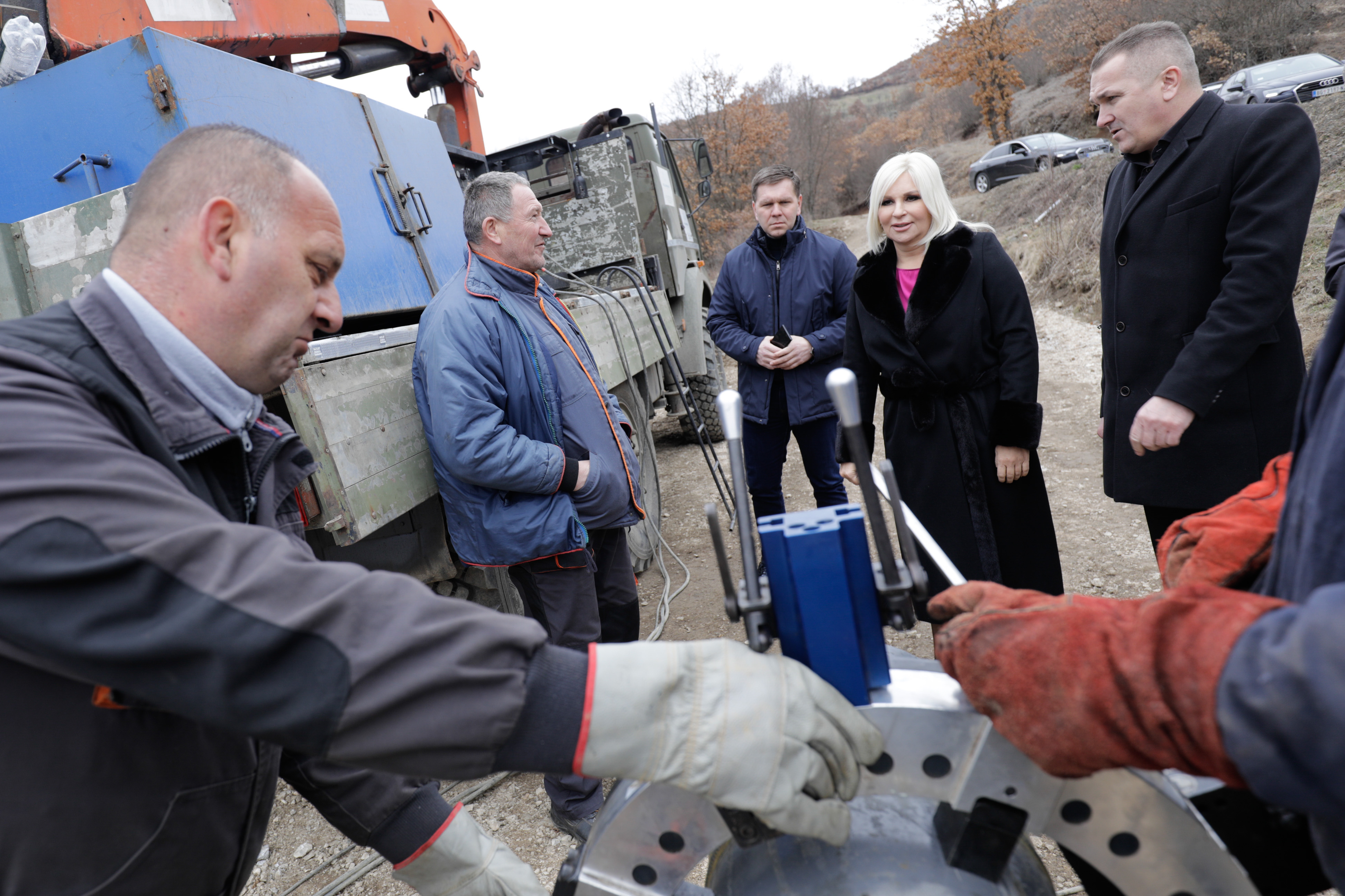 Михајловићева ненајављено обишла градилиште гасовода: Разочарана сам што је само 10 одсто радова завршено, преко je потребно да грађани добију могућност да се прикључе на гас