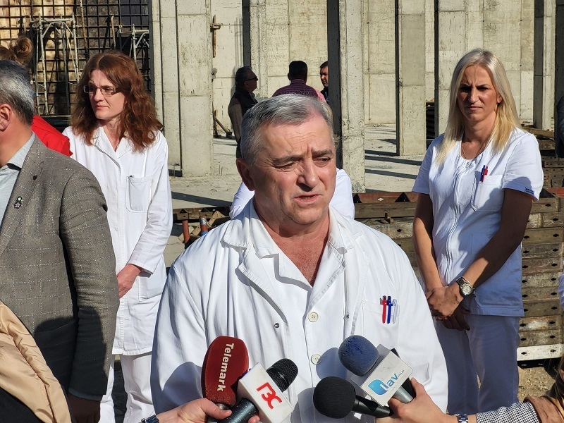 Чачак гради Здравствену станицу за негу пацијената: Грађевинци се суочили суочили са огромним проблемо, подземне воде успориле градњу/ Фото: РИНА