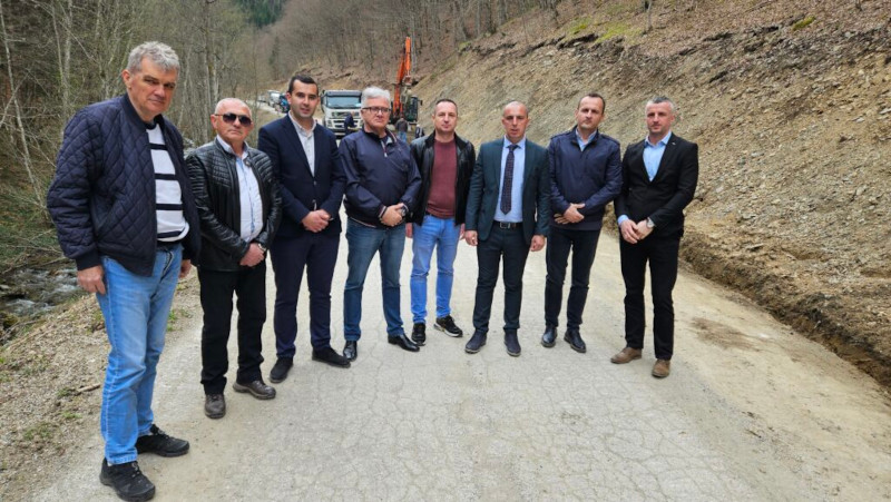 Radovi na rekonstrukciji deonice do Kamene Gore u punom jeku / foto: RINA