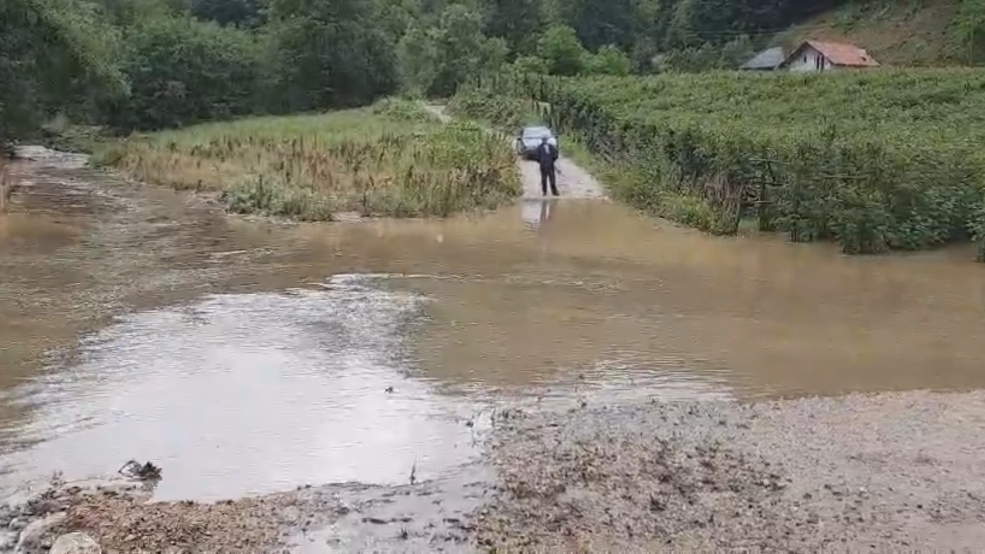 Kataklizma u Zapadnoj Srbiji: Krupan grad opustošio malinjake, voda se izlila na lokalne puteve i prekinula saobraćaja a stena se odvalila i pala na kolovoz kod Nove Varoši (FOTO)(VIDEO)