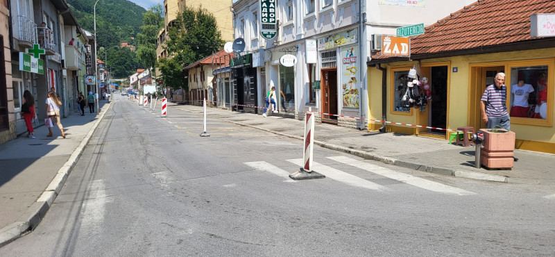 Počela rekonstrukcija glavne ulice u Ivanjici / foto: RINA
