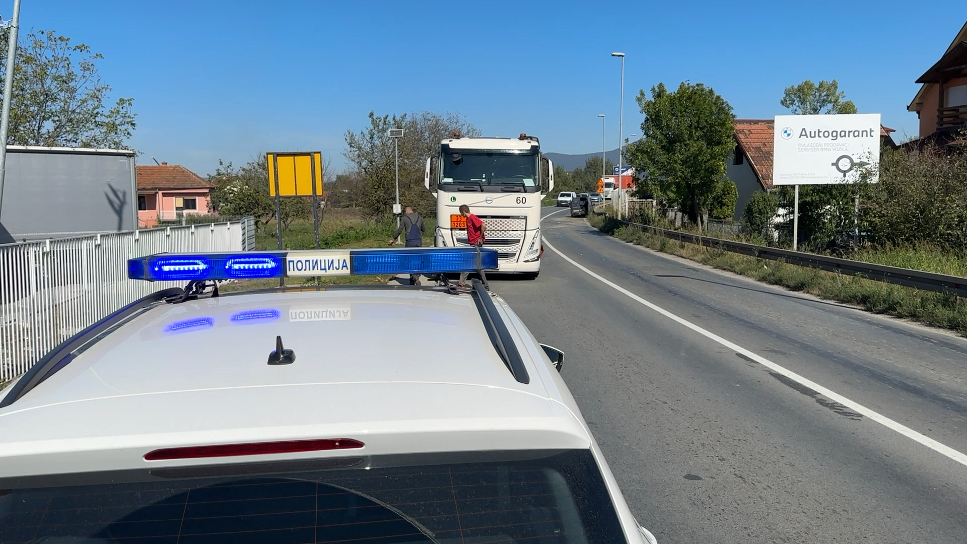 Težak sudar cisterne i pikap vozila u Konjevićima / foto: RINA