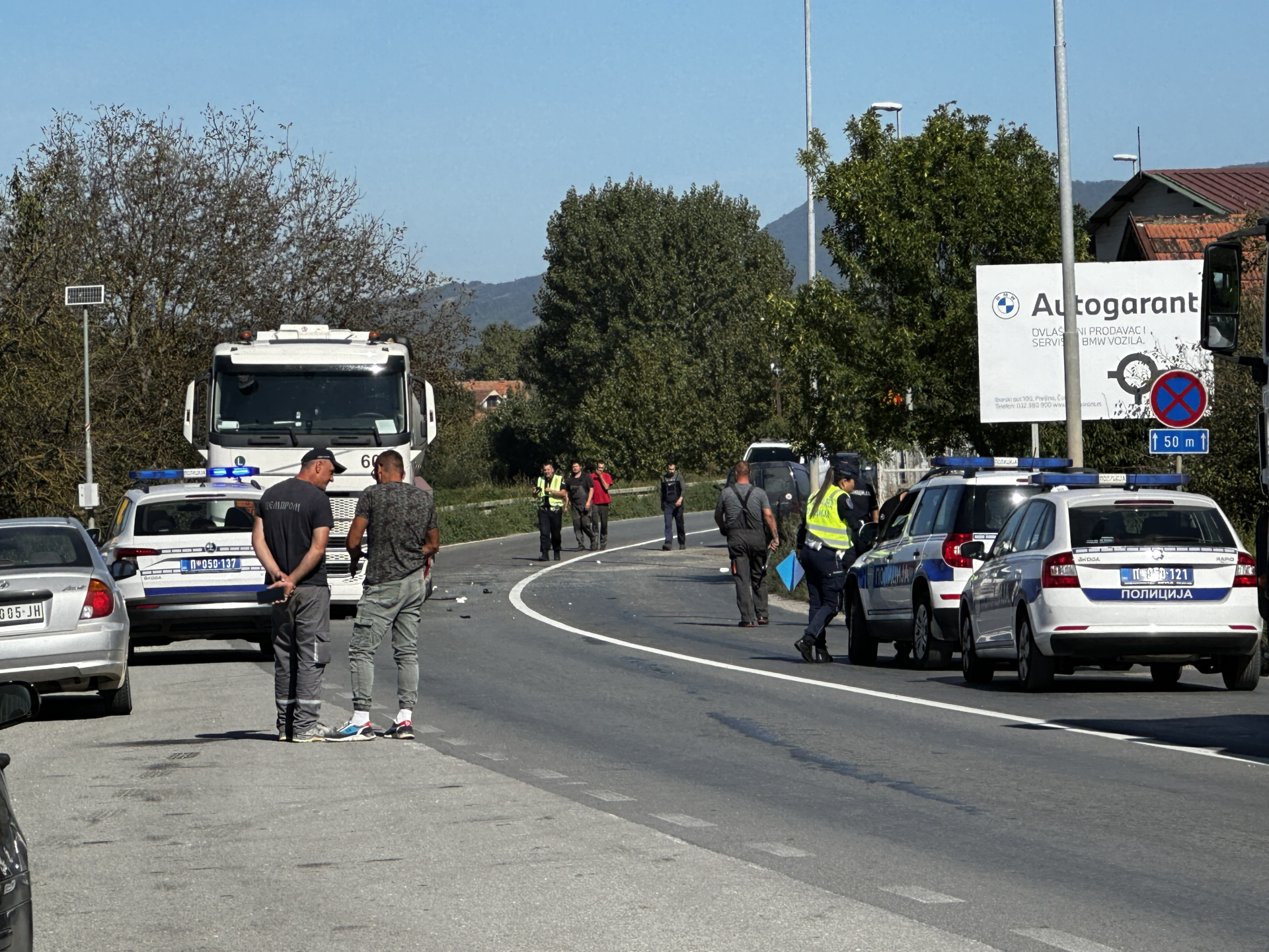 Težak sudar cisterne i pikap vozila u Konjevićima / foto: RINA