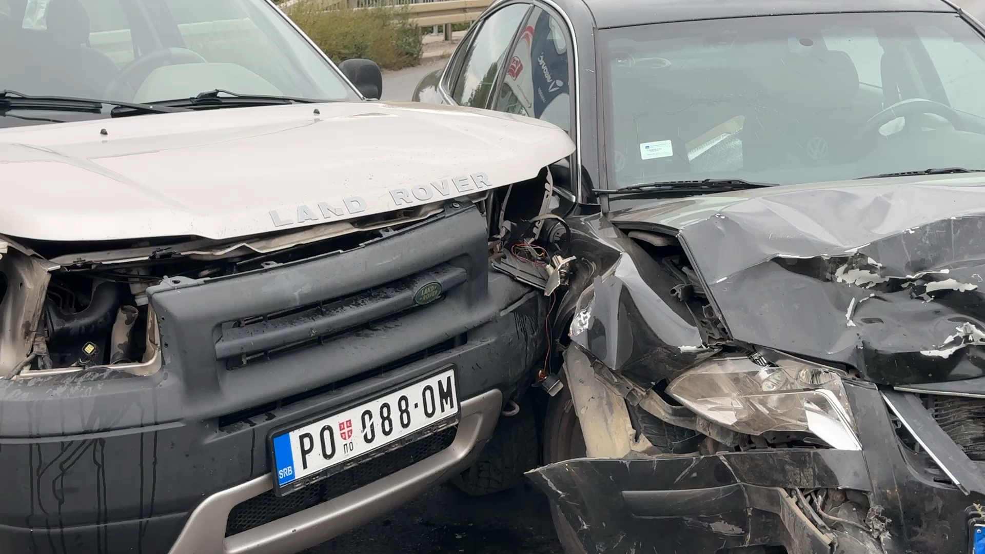 Teška nezgoda na mostu preko reke Čemernica kod Čačka / foto: RINA