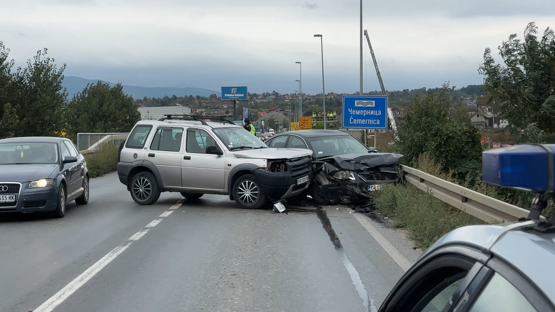 Teška nezgoda na mostu preko reke Čemernica kod Čačka / foto: RINA