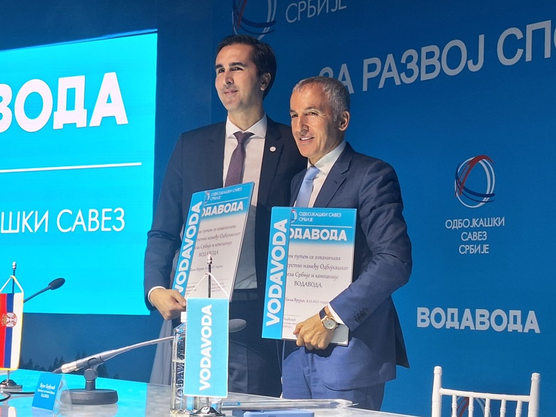 Oni su prepoznali sport u Srbiji, hvala im na tome: Olimpijski savez Srbije dobio novog sponzora, kompanija Voda voda od sada je pokrovitelj/ Foto. RINA