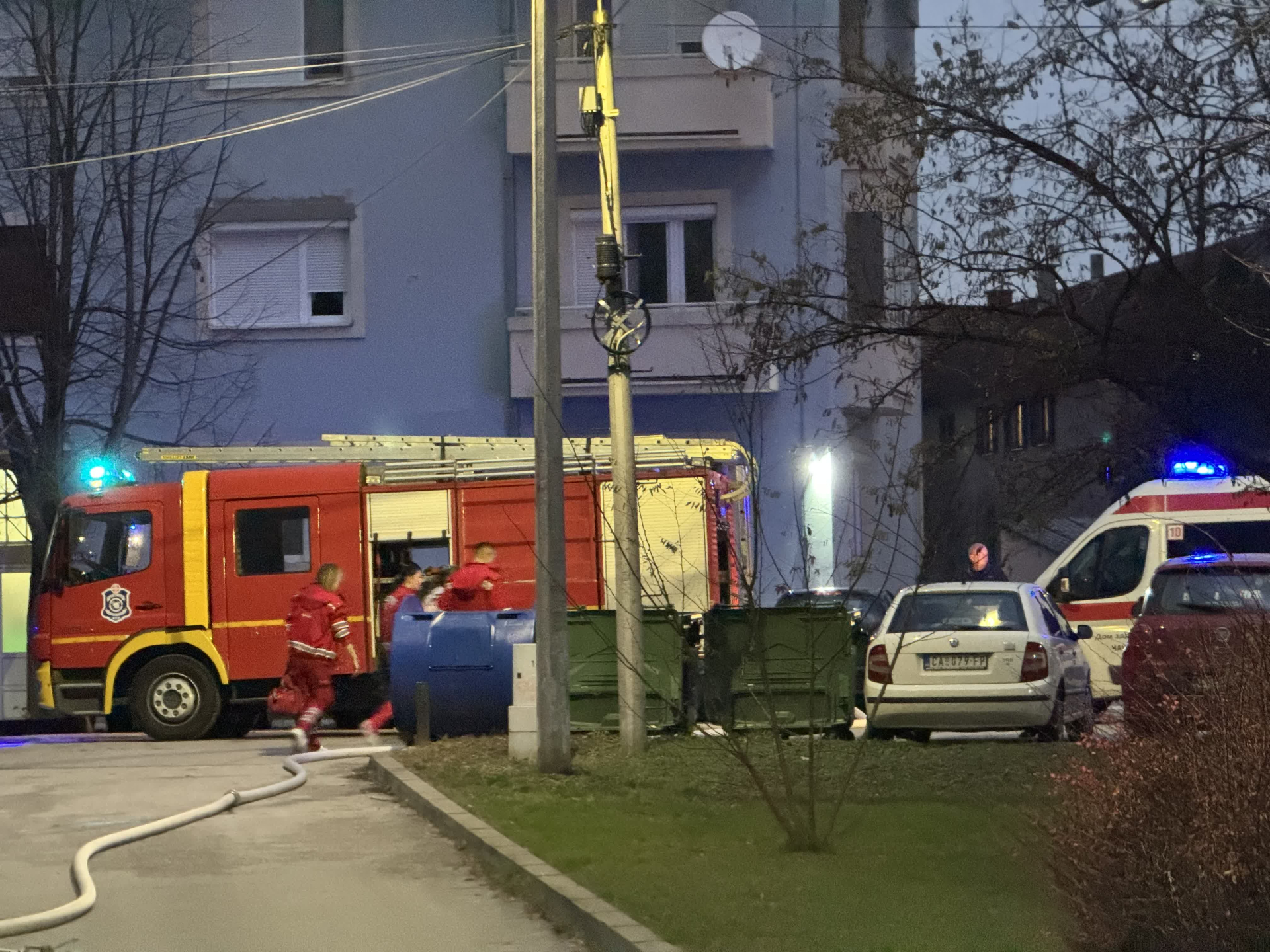 Požar izbio u širem centru Čačka / foto: RINA