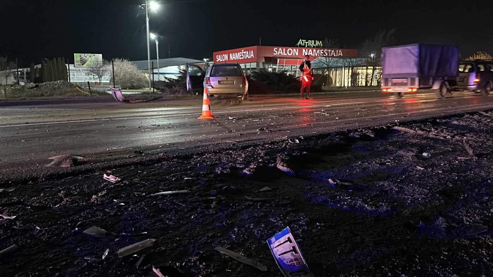Težak udes dva vozila na Ibarskoj magistrali / foto: RINA