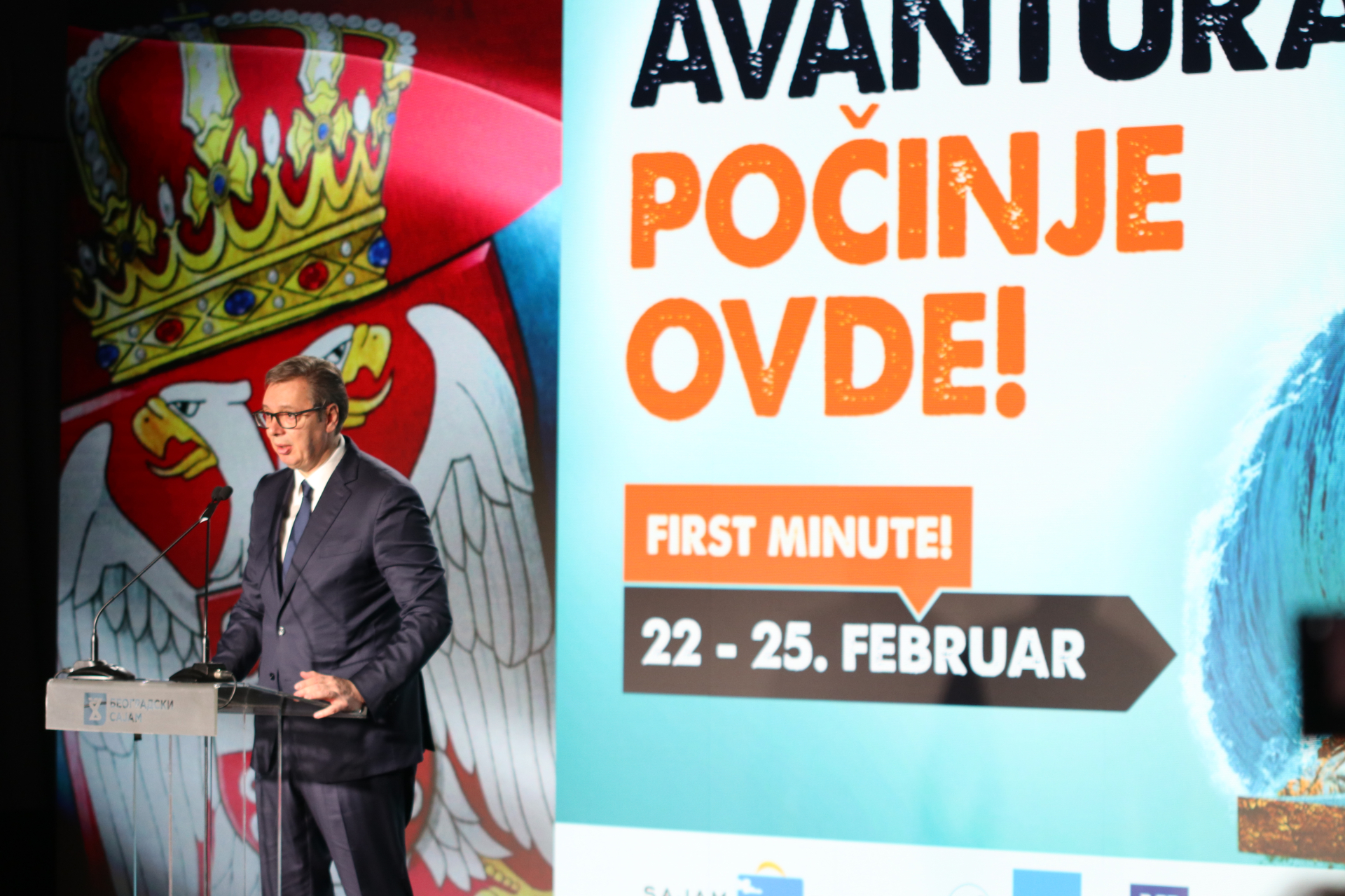 Vučić na otvaranju 45. Međunardnog saja turizma u Beogradu / foto: RINA