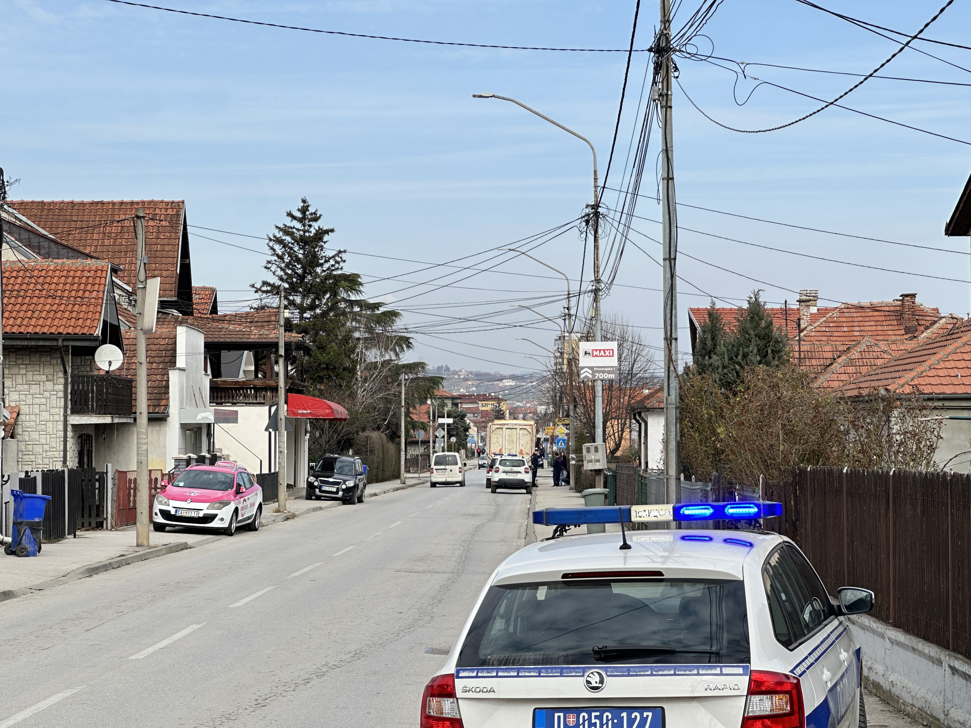 Sudar dva kamiona i jednog automobila u širem centru grada / foto: RINA