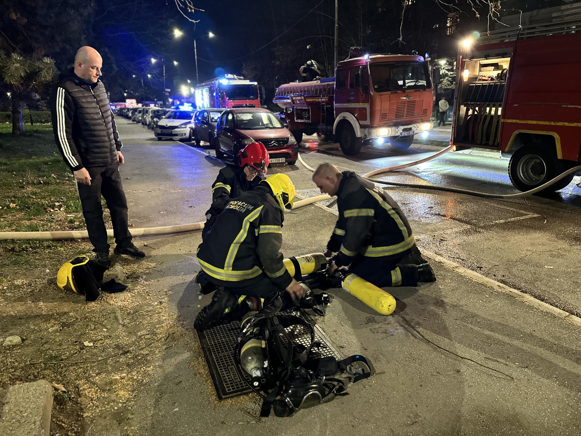 Gore tri stana na Keju u Čačku/ Foto: RINA