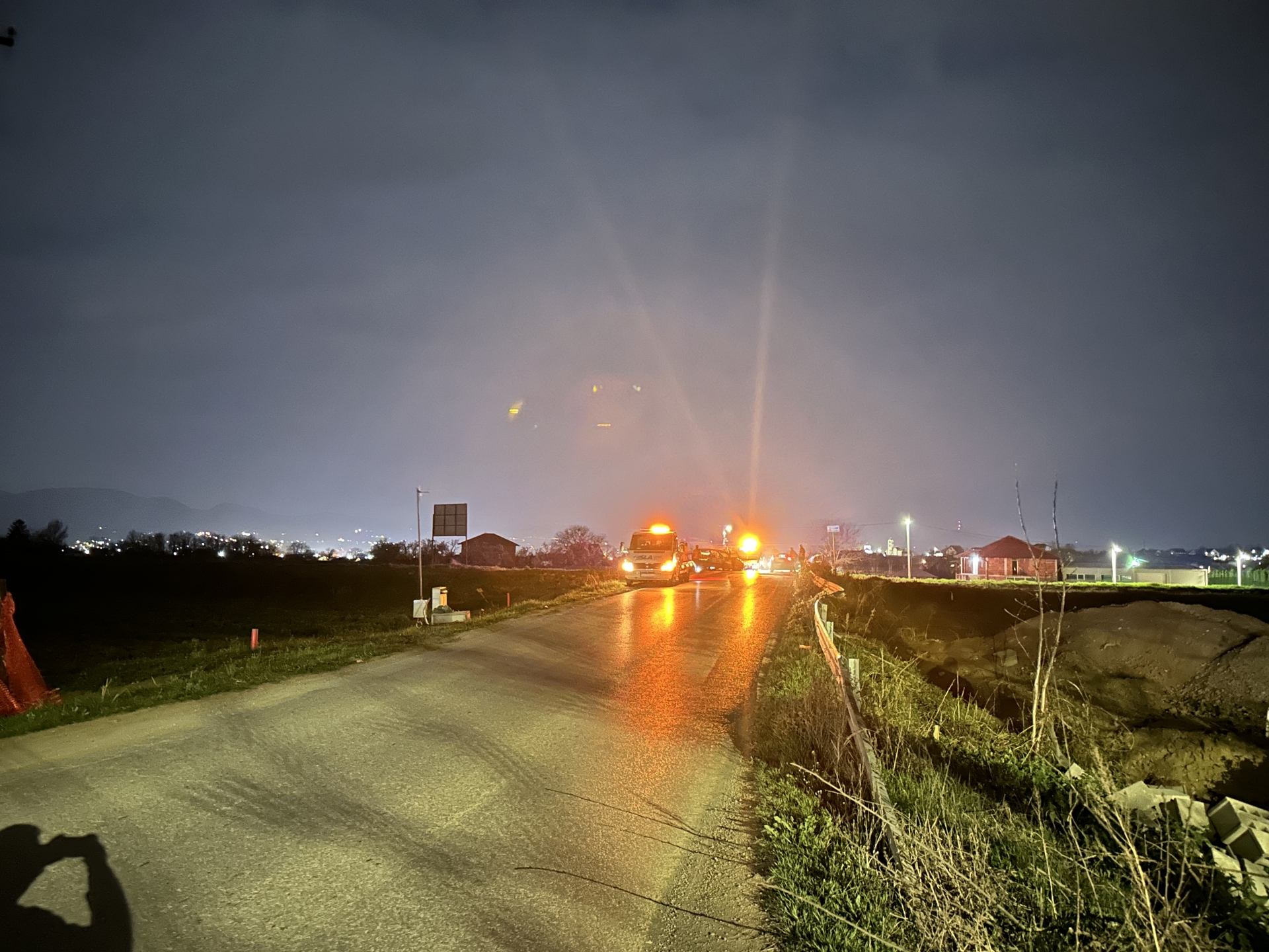 Saobraćajna nezgoda u Preljini kod Čačka / foto: RINA