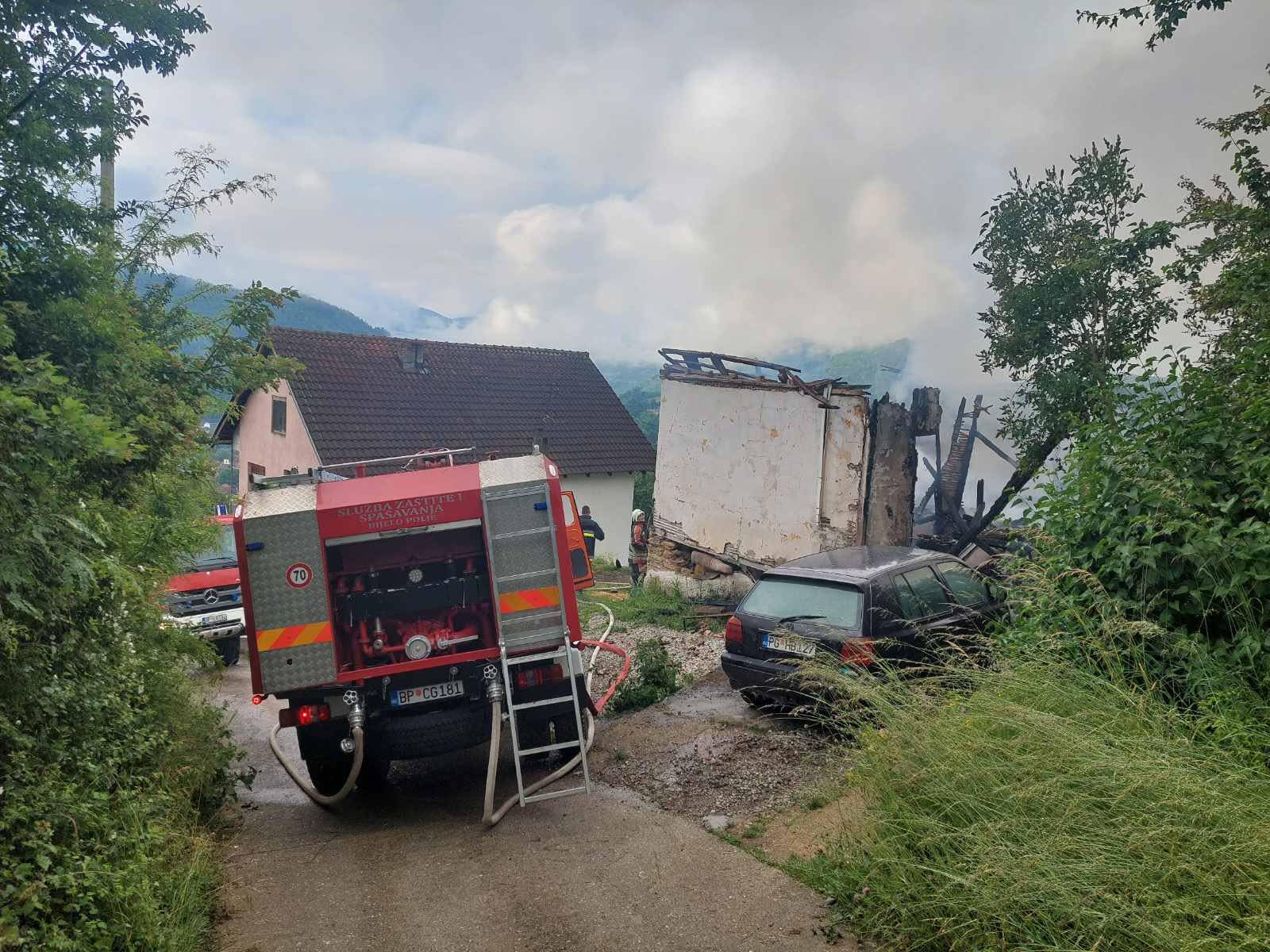 U požaru nastradao muškarac iz Bijelog Polja / foto: Služba zaštite i spašavanja Bijelo Polje