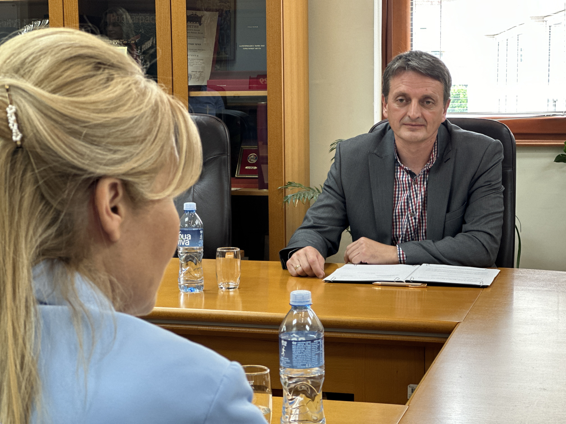 Gradi se trening centar u dvorištu Mašinsko-saobraćajne škole u Čačku / foto: RINA