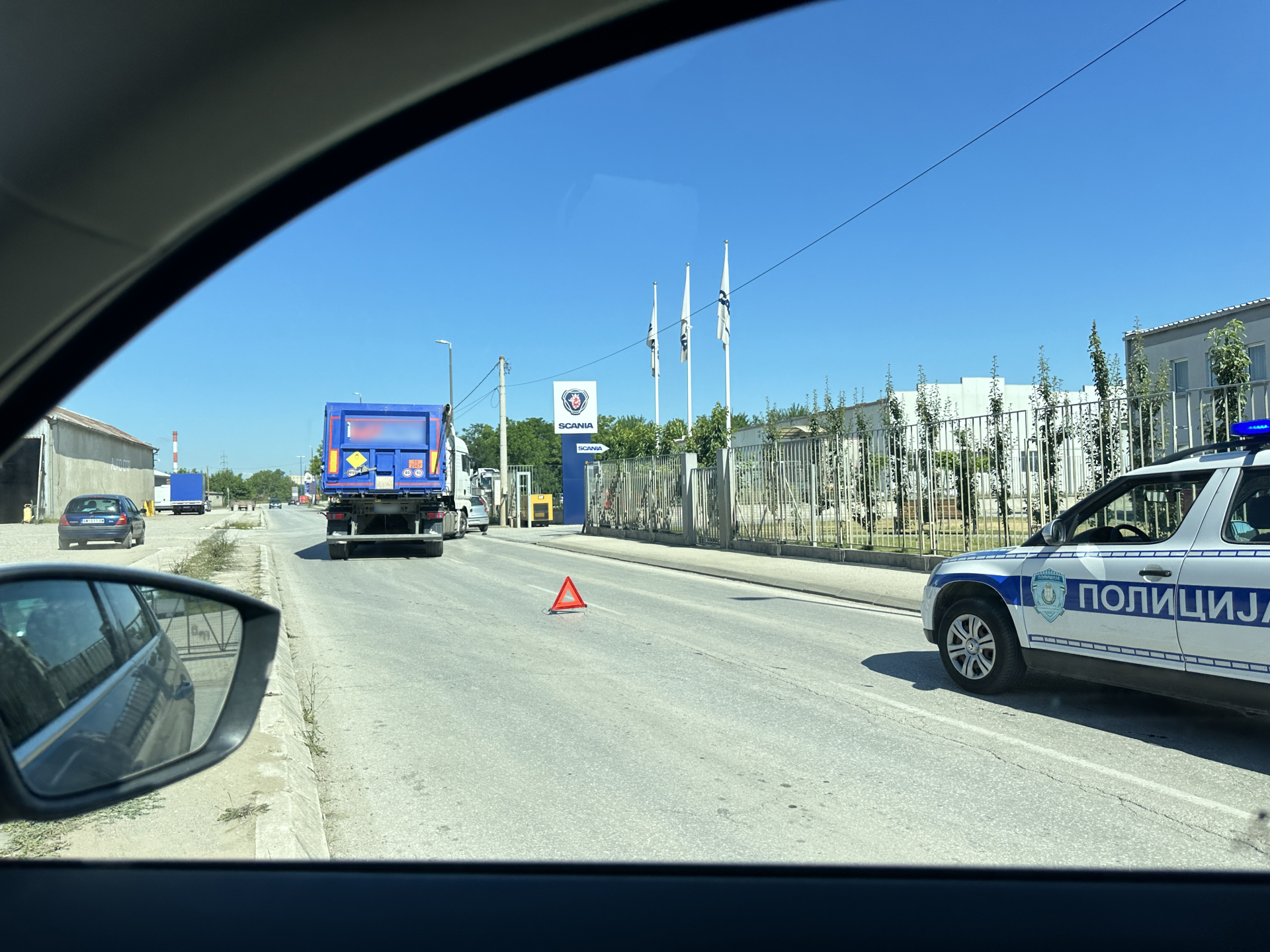 Sudar kamiona i fiat punta u Čačku / foto: RINA