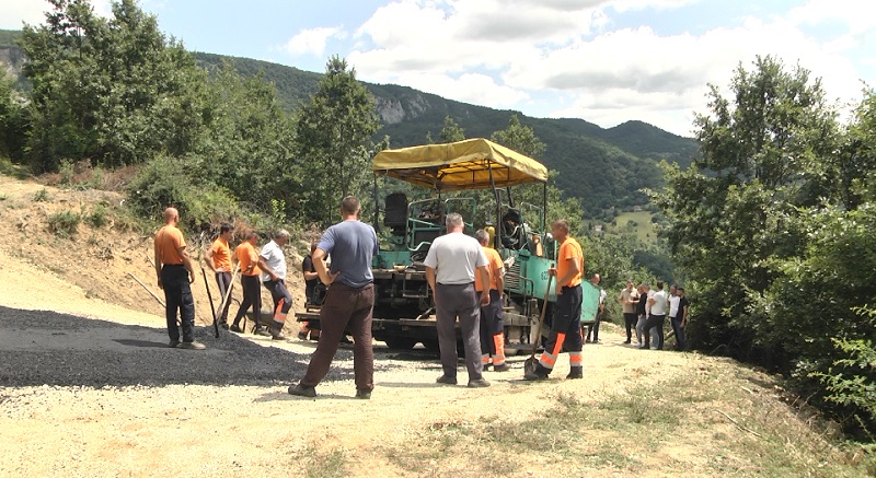 Radovi na izgradnji puta do Slapova Sopotnice u završnoj fazi / foto: RINA