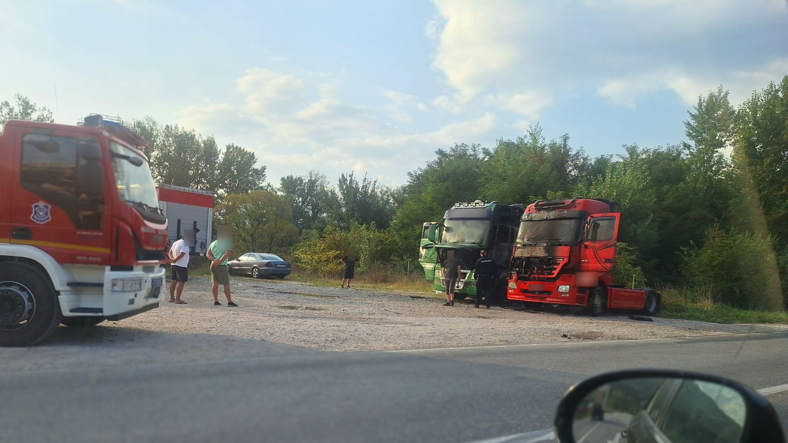 Zapaljena dva kamiona u Prijepolju / foto: RINA