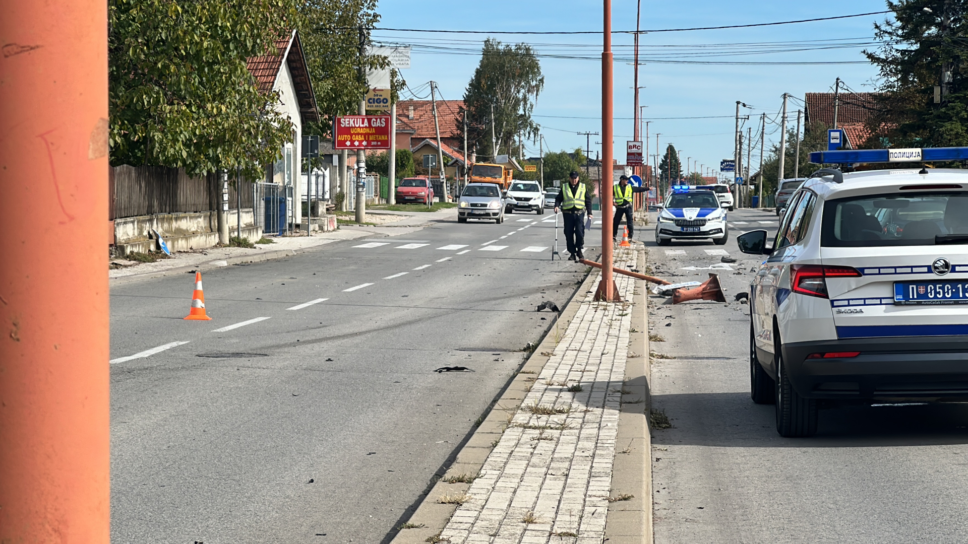 Teška nezgoda na čačanskom bulevaru / foto: RINA