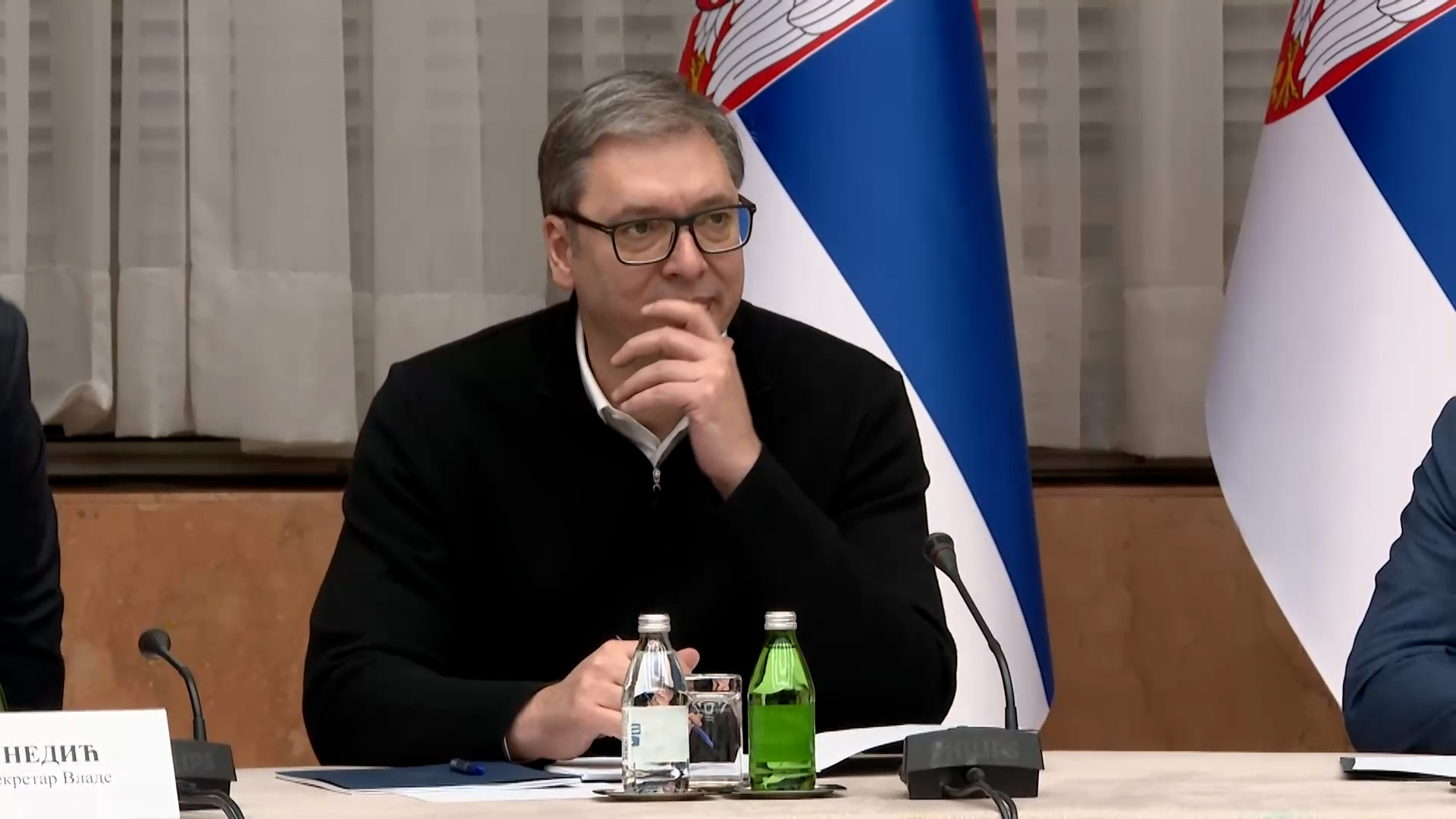 Obraćanje nakon vanredne sednice u Beogradu / foto: RINA
