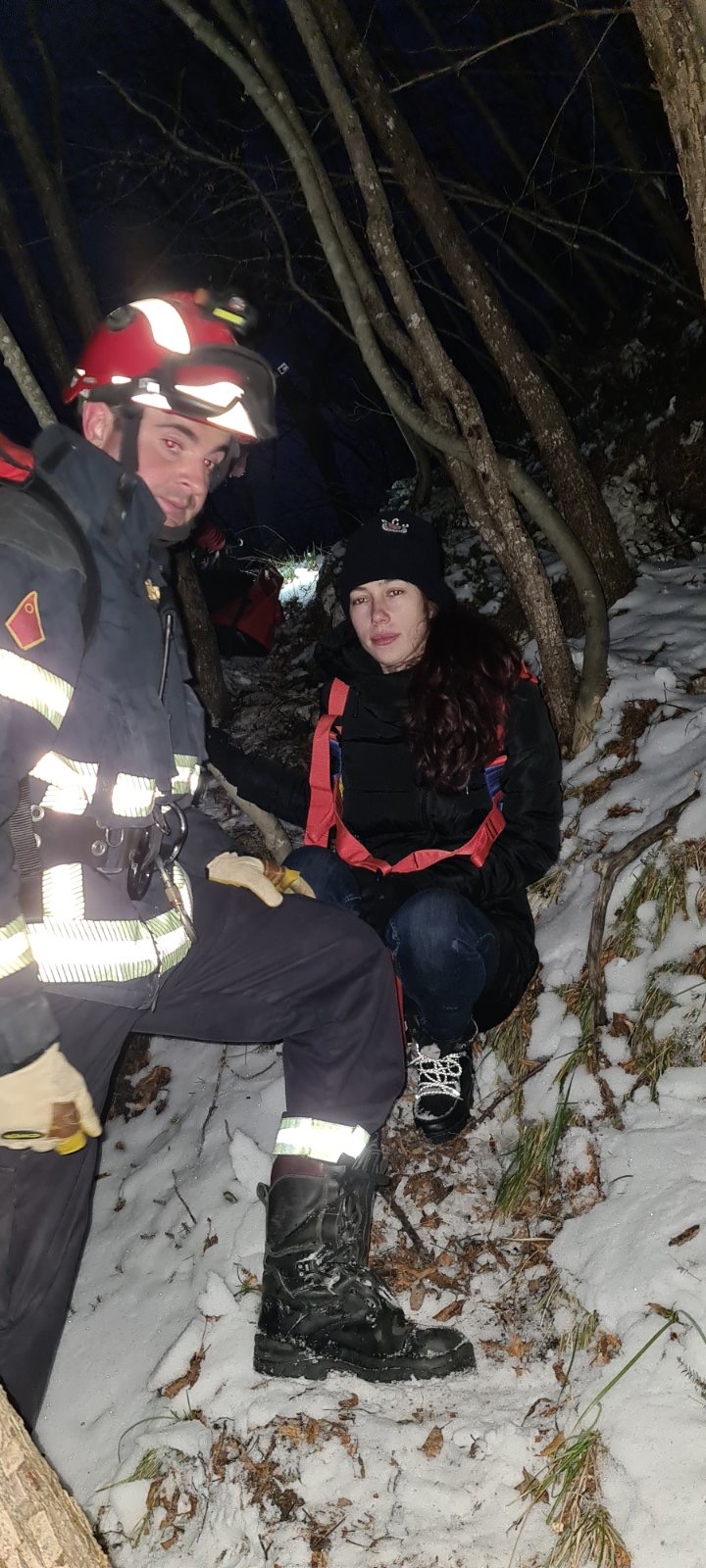 Dva lica spasena sa stena na Tari / foto: Privatna arhiva