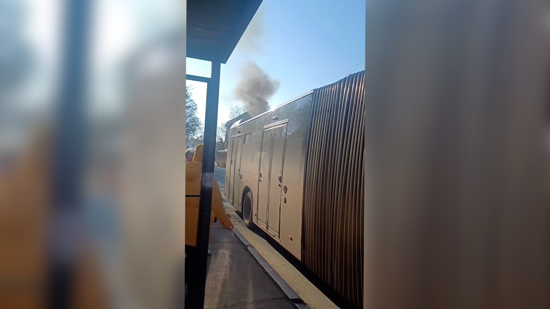 Putnici odmah izašli napolje: Požar na gradskom autobusu u Lazarevcu, gust dim izbija iz zadnjeg dela vozila (VIDEO)