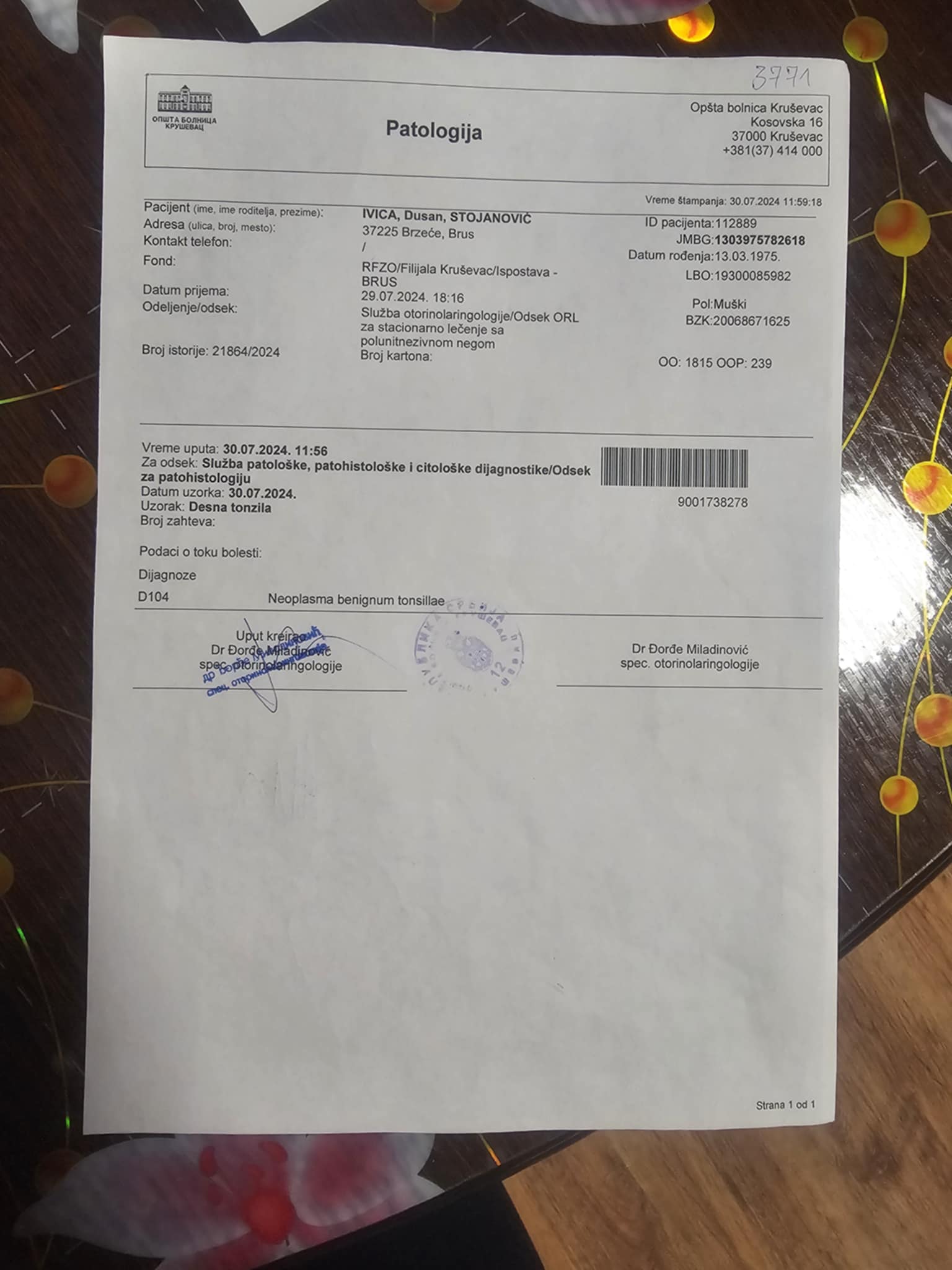 Ivica je teško bolestan a nema novca za lečenje, teška borba za goli život u selu kod Brusa/ Foto: Privatna arhiva