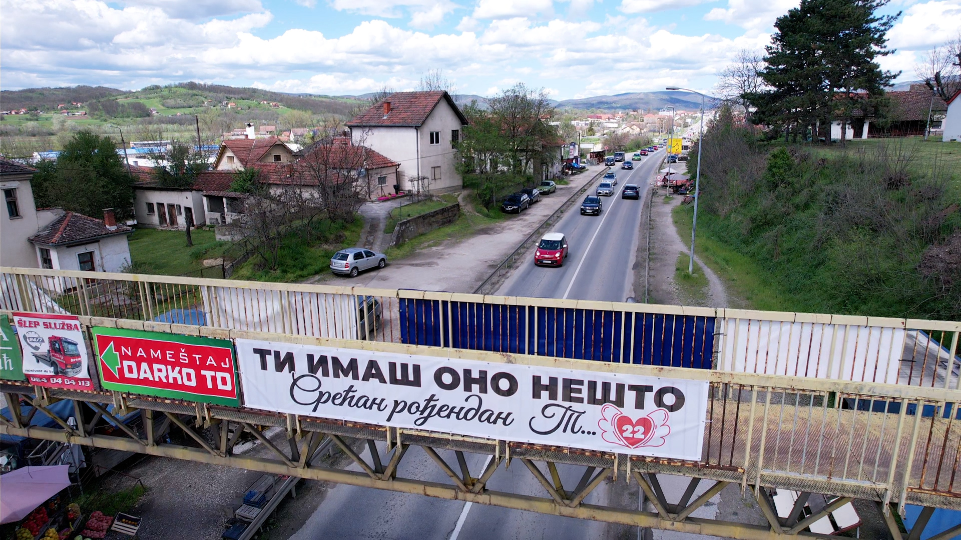 Nesvakidašnja rođendanska čestitka u Preljini / foto: RINA
