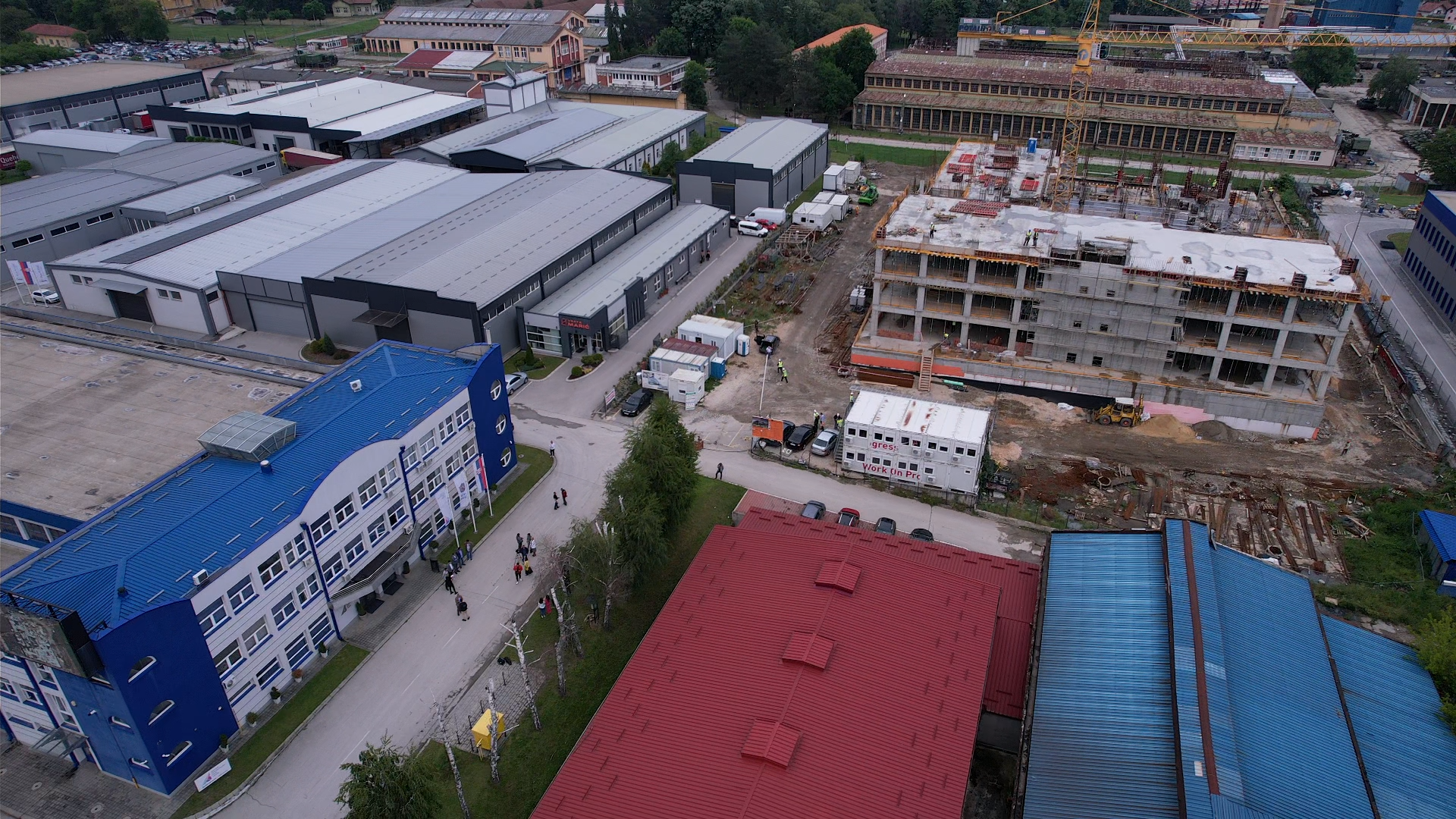 Izgradnja zgrade Naučno-tehnološkog parka u Čačku u punom jeku / foto: RINA