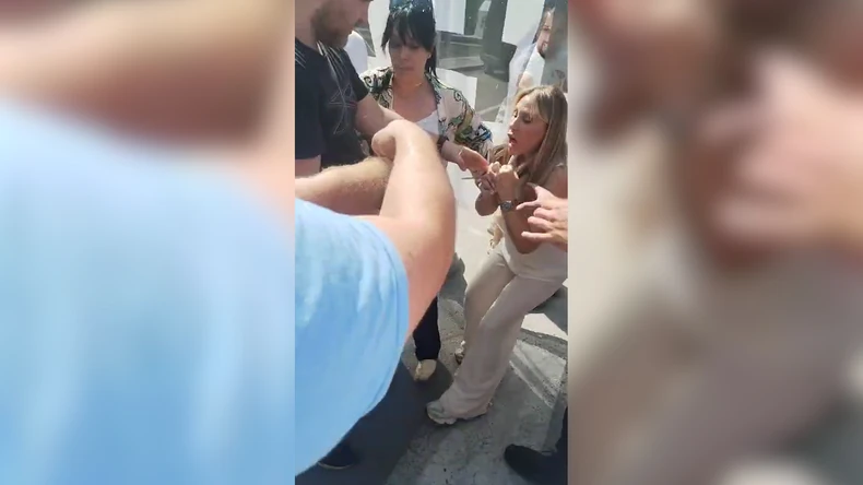 "Sečivom od šest centimetara oštetila transparent": Privedena poslanica Mikija Aleksića nakon incidenta ispred Skupštine, oglasio se MUP