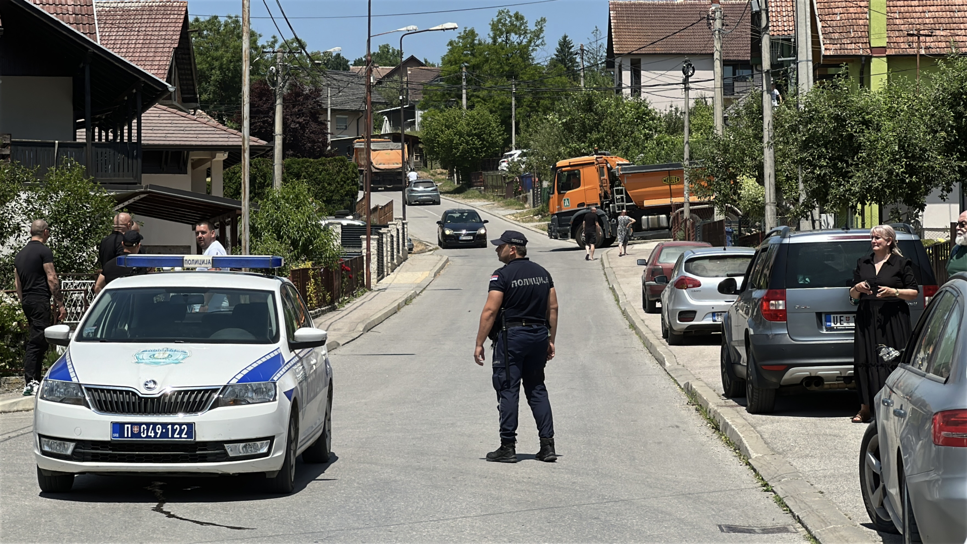 Blokaderi se okupili u centru Kosjerića / foto: RINA