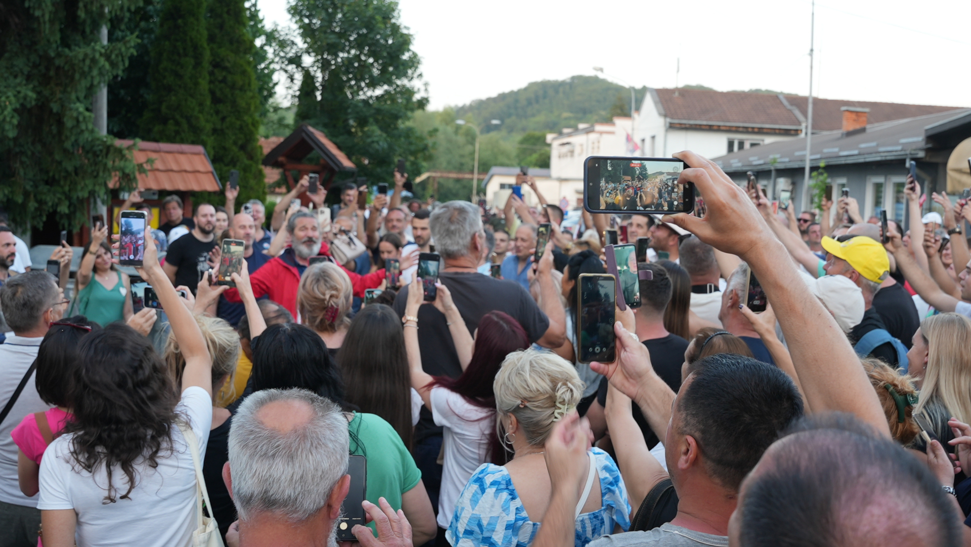 Blokaderi u centru Kosjerića / foto: RINA