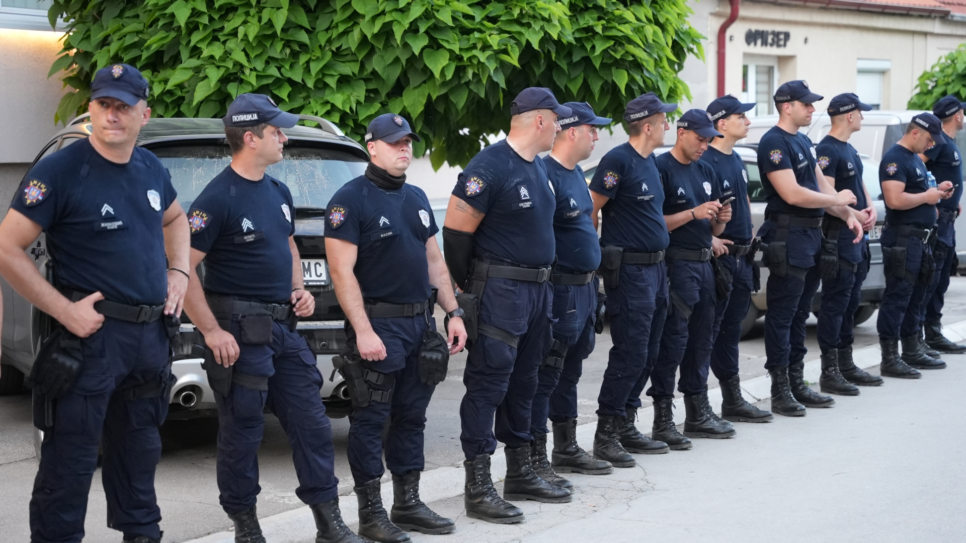 Blokaderi u centru Kosjerića / foto: RINA