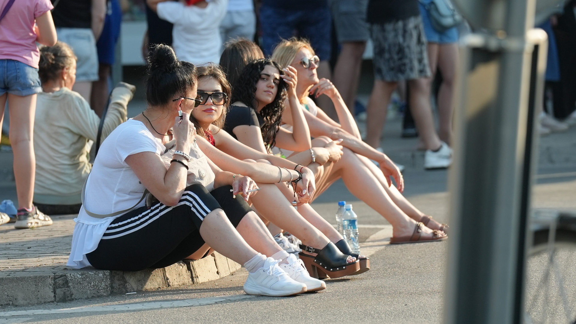 Večernja blokada kružnog toka u Čačku / foto: RINA